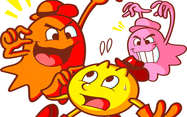  Pac-Man and Ghosts by JamesmanTheRegenold