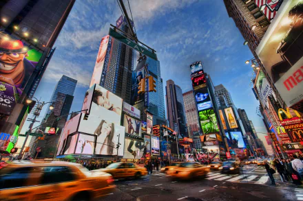 man made Times Square HD Desktop Wallpaper | Background Image