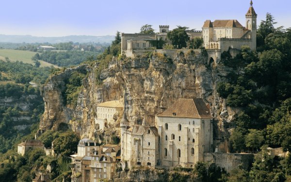 Man Made Rocamadour Towns France HD Wallpaper | Background Image