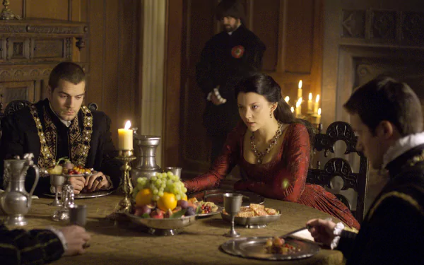 Jonathan Rhys Meyers Natalie Dormer TV Show The Tudors HD Desktop Wallpaper | Background Image