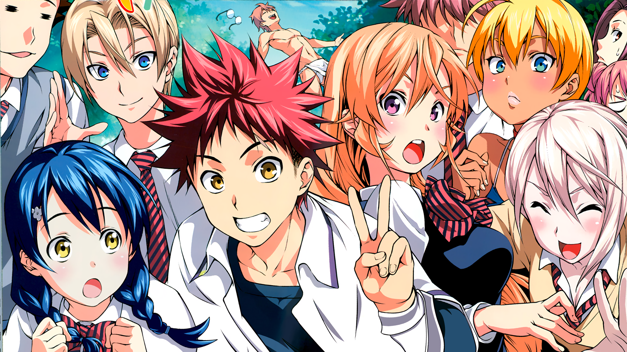Food Wars Shokugeki No Soma Cast HD Wallpaper Food Wars Shokugeki No Soma Cast HD Wallpaper