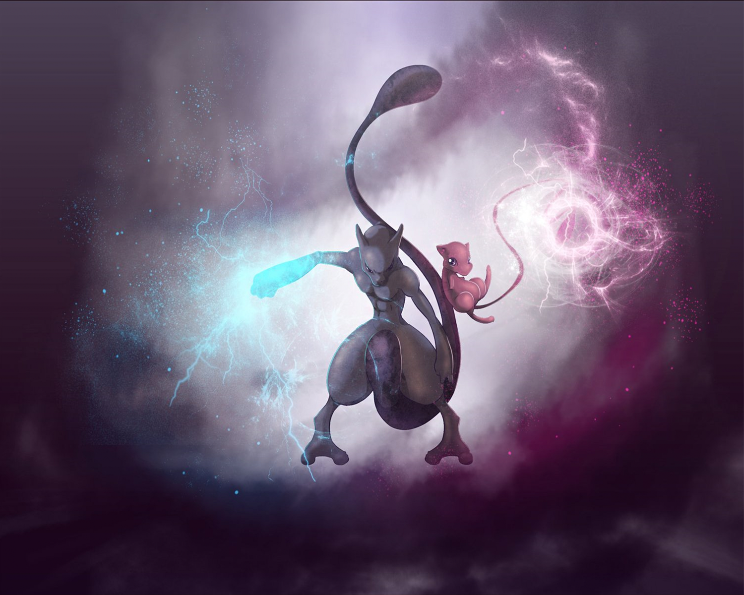Mewtwo And Mew
