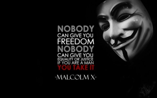 Technology Anonymous Quote Malcolm X HD Wallpaper | Background Image