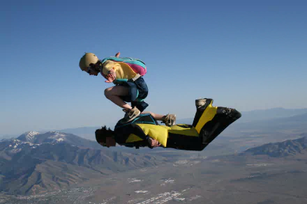 skydiving Sports HD Desktop Wallpaper | Background Image