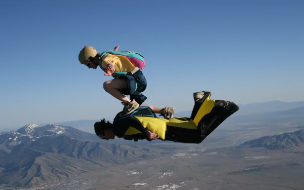 skydiving Sports HD Desktop Wallpaper | Background Image