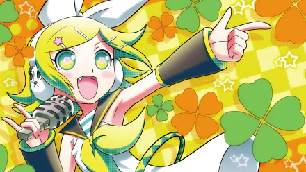 Rin Kagamine Anime Vocaloid HD Desktop Wallpaper | Background Image