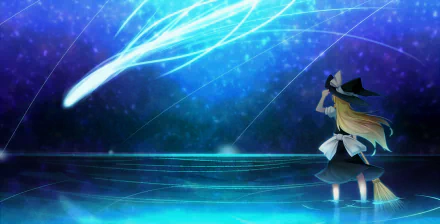 Marisa Kirisame Anime Touhou HD Desktop Wallpaper | Background Image