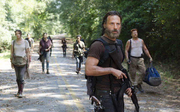 Abraham Ford Michael Cudlitz Rick Grimes Andrew Lincoln TV Show The Walking Dead HD Desktop Wallpaper | Background Image
