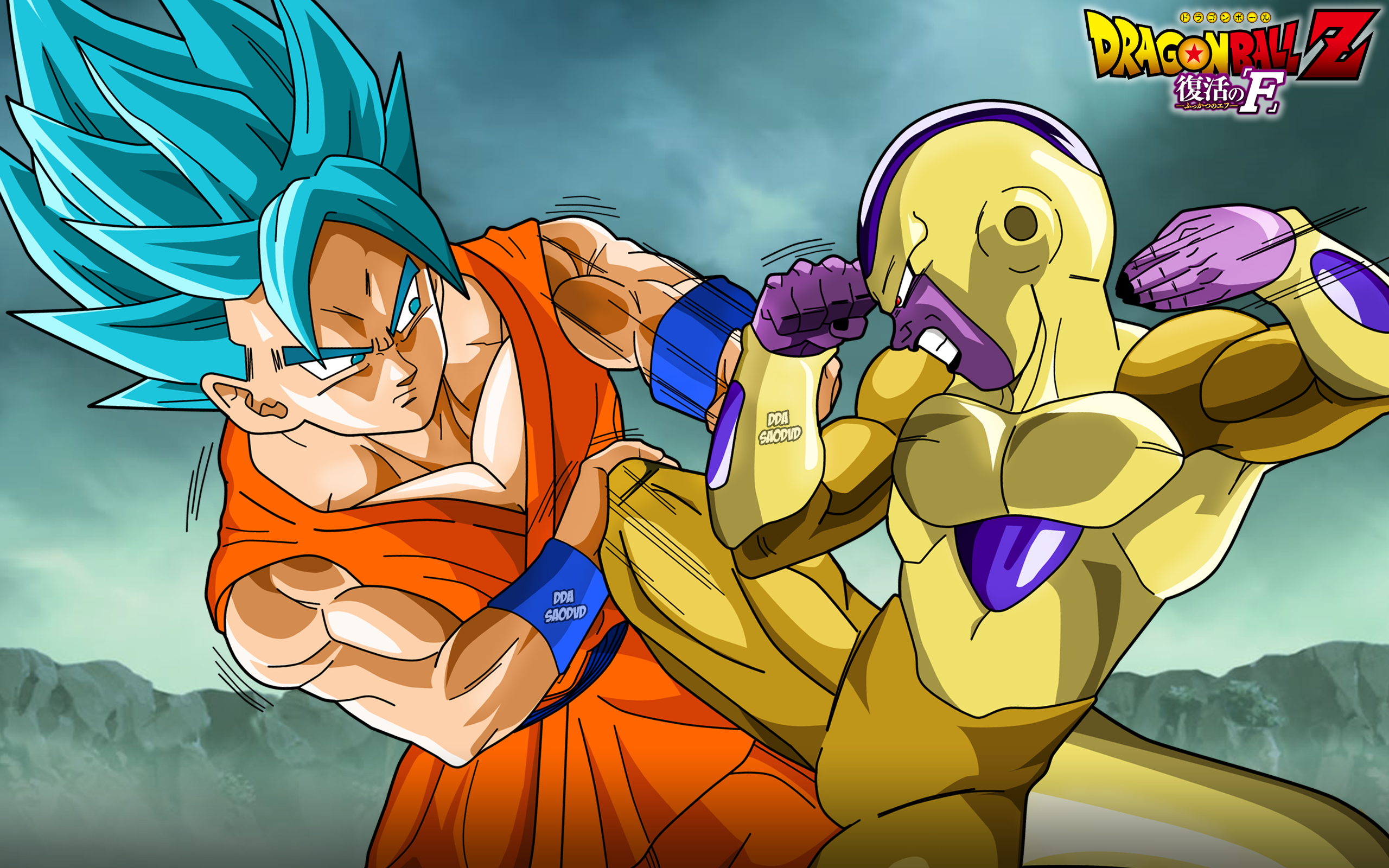 Goku ssj blue vs Golden Freeza by HenriqueDBZ on DeviantArt