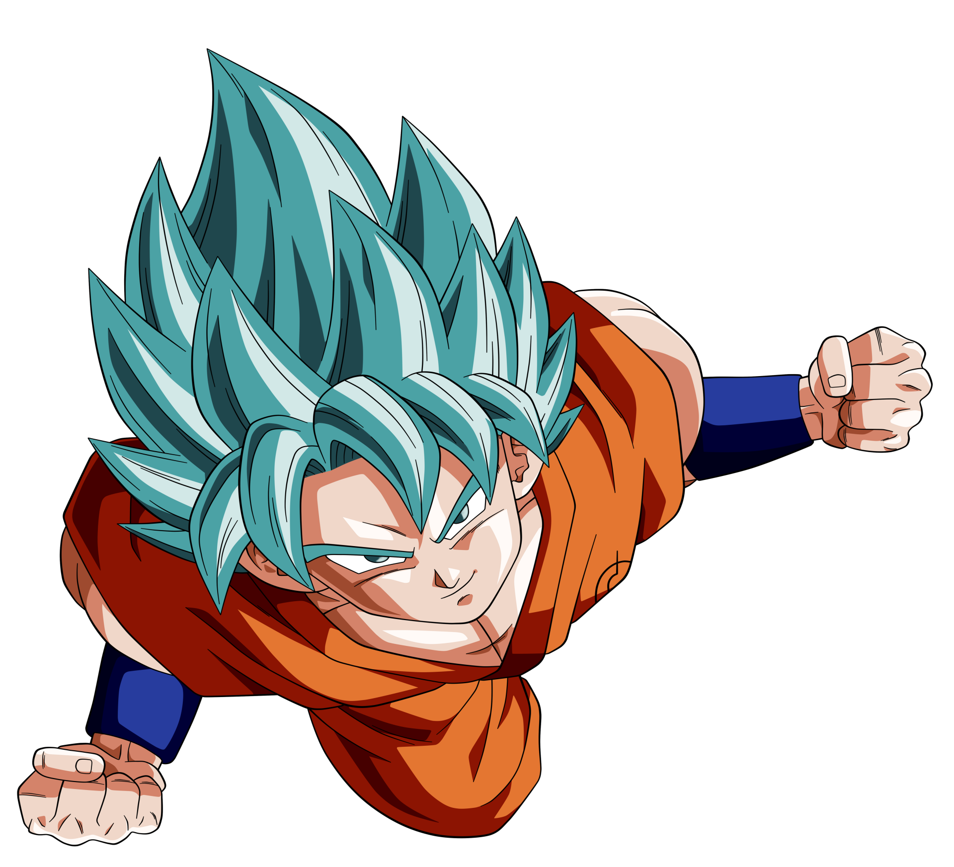 Goku Azul PNG - Imagem de Goku Azul PNG em Alta Resolução