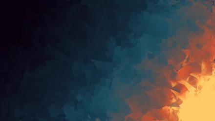 An abstract artistic wallpaper featuring vibrant yellow and blue hues, creating a dynamic and textured background for your desktop.