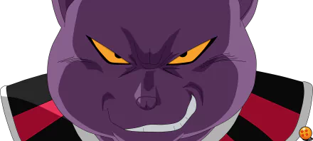 Champa from Dragon Ball Super delivers a fierce expression in this HD desktop wallpaper, showcasing his notable character design from the anime series.