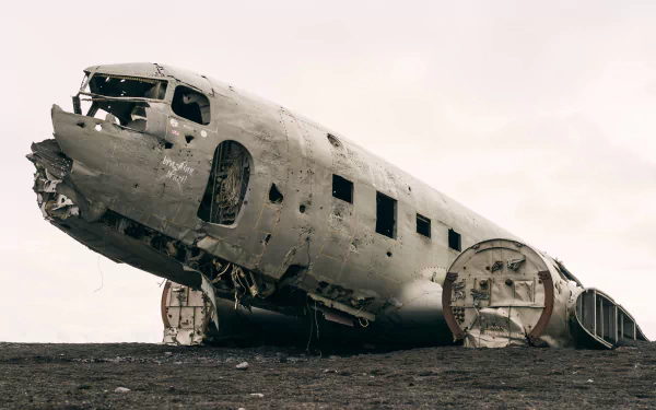  Wreckage of a crashed U.S. Navy aircraft by Jared Erondu