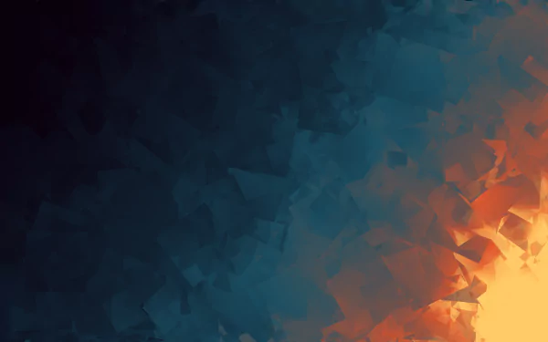 An abstract artistic wallpaper featuring vibrant yellow and blue hues, creating a dynamic and textured background for your desktop.