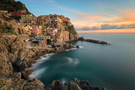 man made Manarola HD Desktop Wallpaper | Background Image