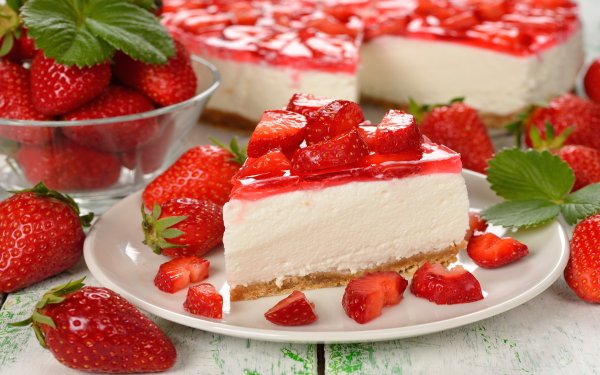 Food Cake Dessert Sweets Berry Strawberry HD Wallpaper | Background Image