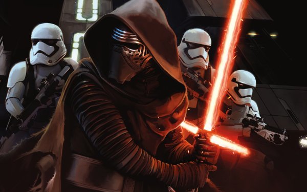Film Star Wars 7 : Le Réveil de la Force Star Wars Kylo Ren Stormtrooper Lightsaber Fond d'écran HD | Image