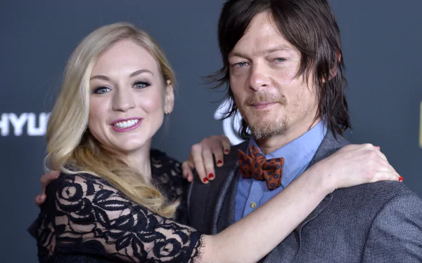 Norman Reedus Emily Kinney Celebrity actor HD Desktop Wallpaper | Background Image