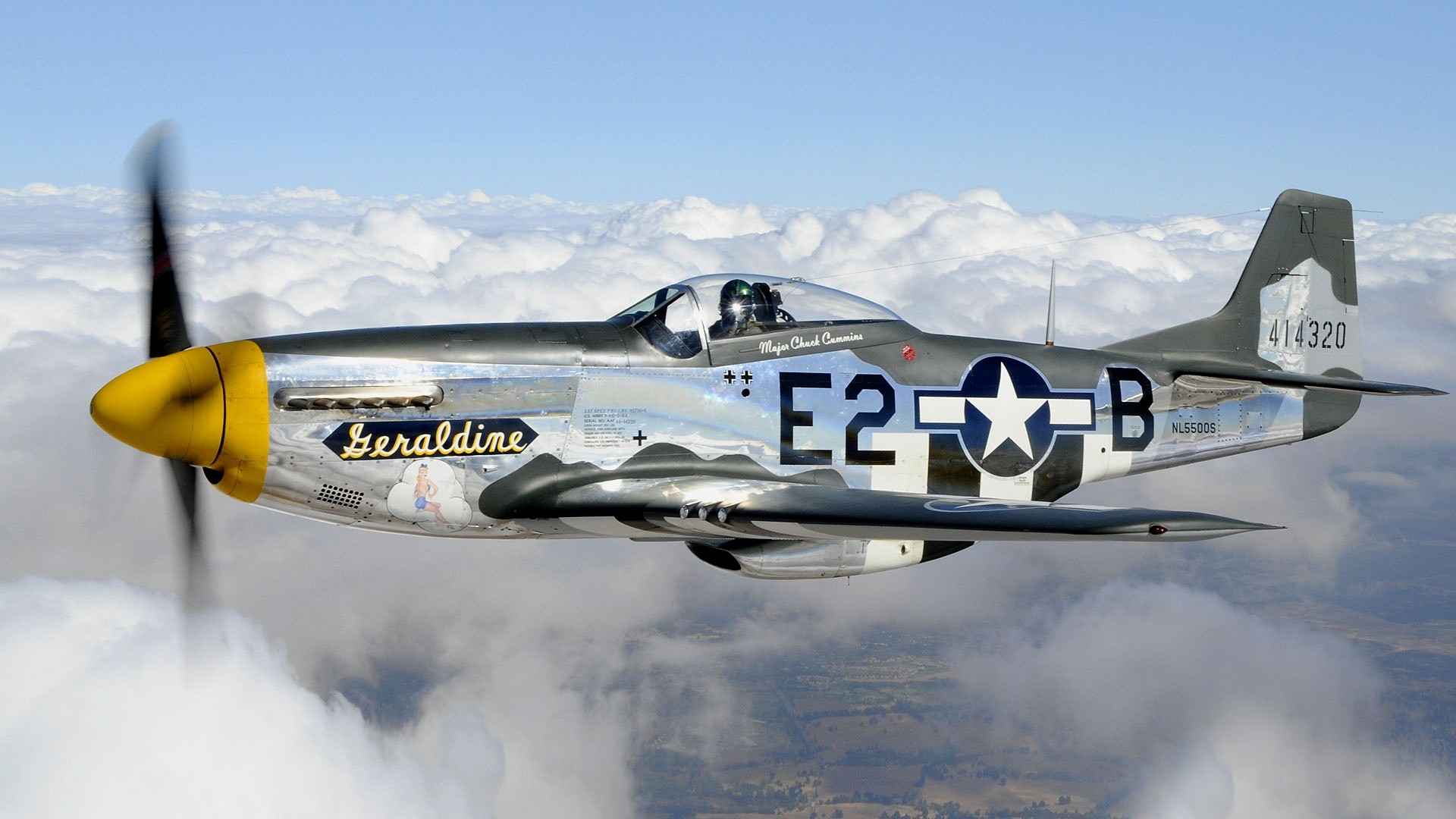 HD Wallpaper Of The Iconic North American P 51 Mustang In Flight HD Wallpaper Of The Iconic North American P 51 Mustang In Flight