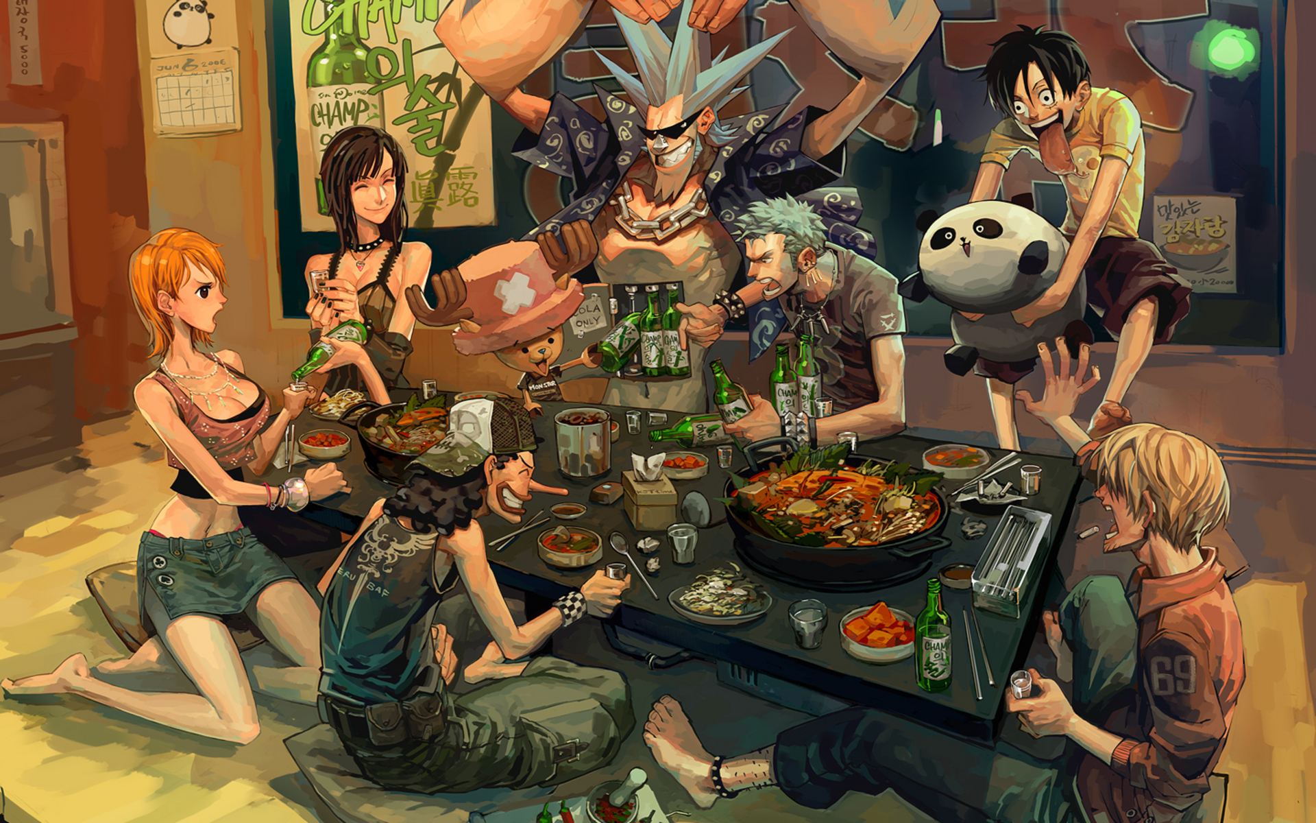 Download Anime One Piece HD Wallpaper, image size:1920x1200