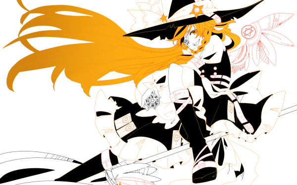 Anime Touhou Marisa Kirisame HD Wallpaper | Background Image