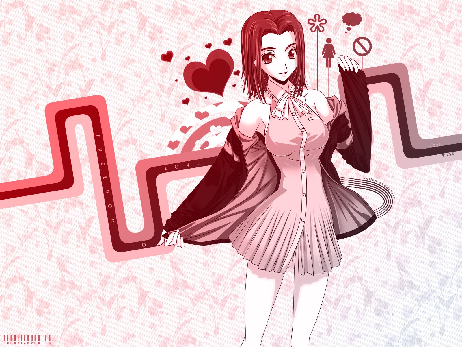 Download Kallen Kōzuki Anime Code Geass Wallpaper