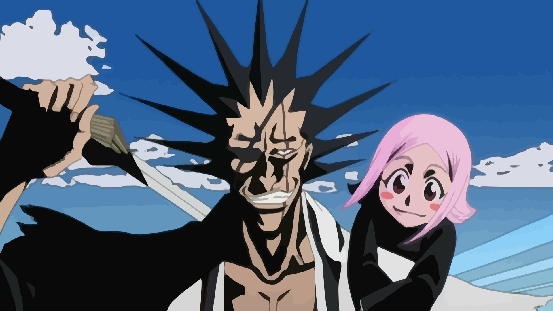 Download Yachiru Kusajishi Kenpachi Zaraki Anime Bleach HD Wallpaper