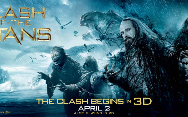 Liam Neeson movie Clash Of The Titans (2010) HD Desktop Wallpaper | Background Image