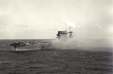  USS Lexington at the battle of the Coral Sea