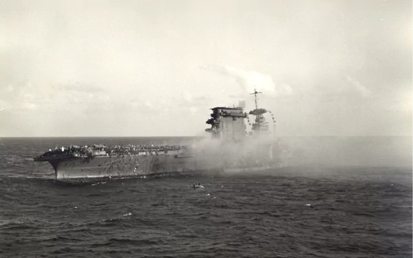  USS Lexington at the battle of the Coral Sea