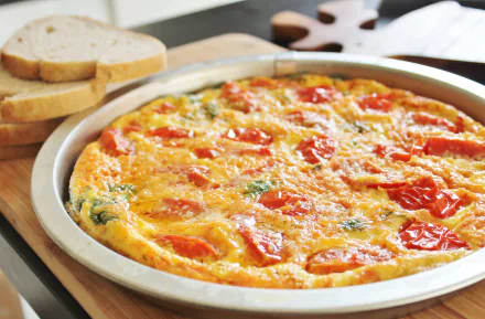 bread tomato food Frittata HD Desktop Wallpaper | Background Image