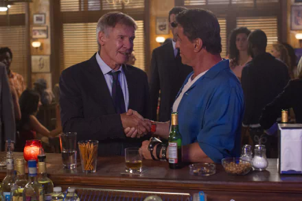 Harrison Ford Max Drummer Sylvester Stallone Barney Ross movie The Expendables 3 HD Desktop Wallpaper | Background Image