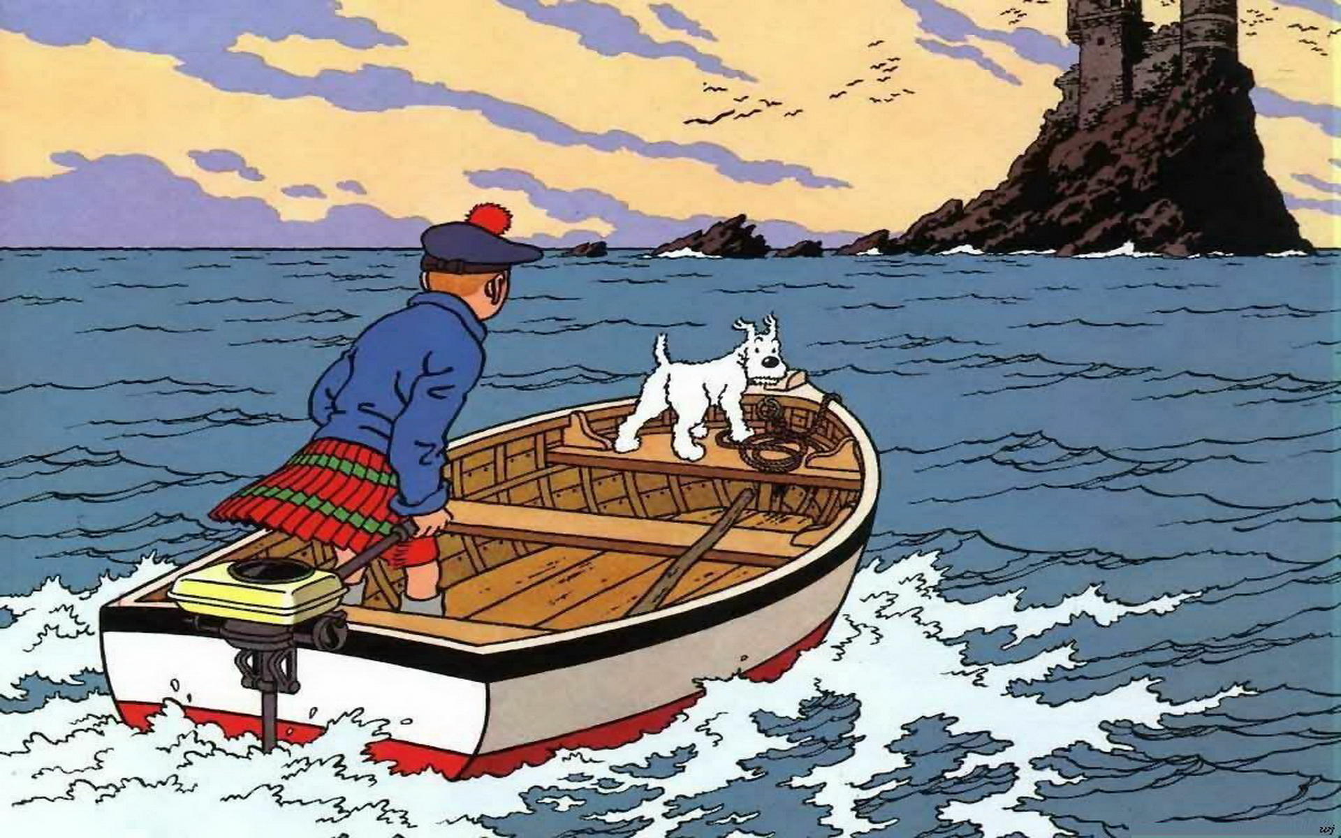 Download Comic The Adventures Of Tintin HD Wallpaper
