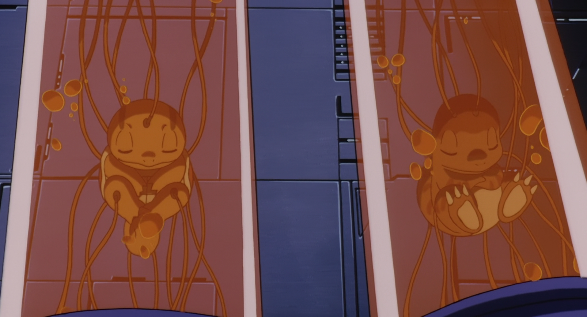 HD PC desktop wallpaper featuring Charmander and Squirtle from Pokémon: The First Movie in an anime-style scene.