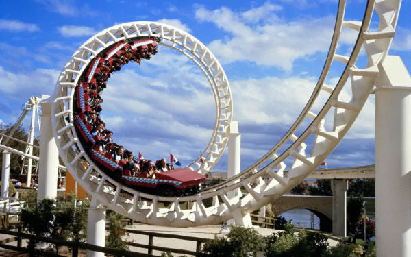 man made roller coaster HD Desktop Wallpaper | Background Image