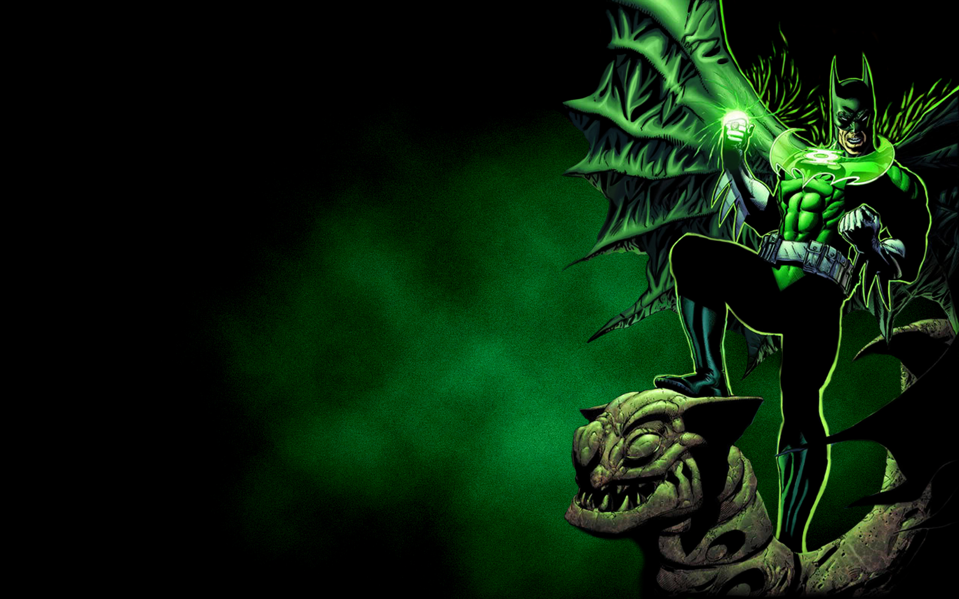 Batman’s 75th Anniversary Green Lantern Style Fond d’écran HD | Arrière