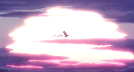 A vibrant HD wallpaper featuring Articuno soaring against a stunning sunset backdrop, inspired by Pokémon: The Movie 2000.
