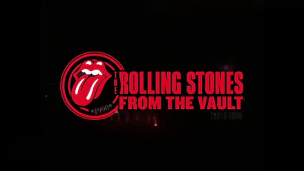HD PC desktop wallpaper featuring The Rolling Stones logo with the text The Rolling Stones From The Vault in bold red on a black background.