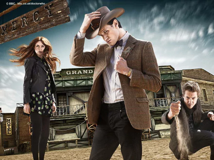 Matt Smith Arthur Darvill Karen Gillan Rory Williams Amy Pond TV Show Doctor Who (2005) HD Desktop Wallpaper | Background Image