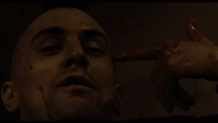 A gritty HD wallpaper featuring Robert De Niro as Travis Bickle in the iconic film Taxi Driver, capturing a tense and dramatic moment from the movie.