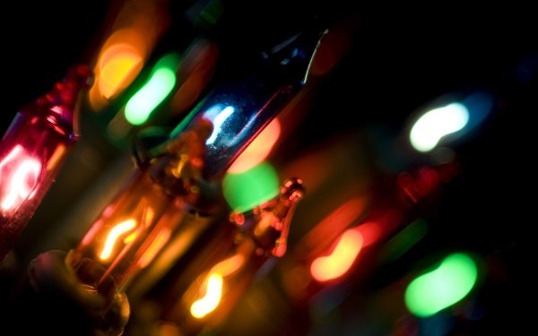 Holiday Christmas Christmas Lights HD Wallpaper | Background Image