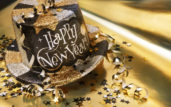 party hat holiday New Year HD Desktop Wallpaper | Background Image