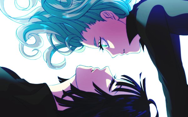 Anime One-Punch Man Tatsumaki Fubuki Green Hair Green Eyes Black Hair HD Wallpaper | Background Image