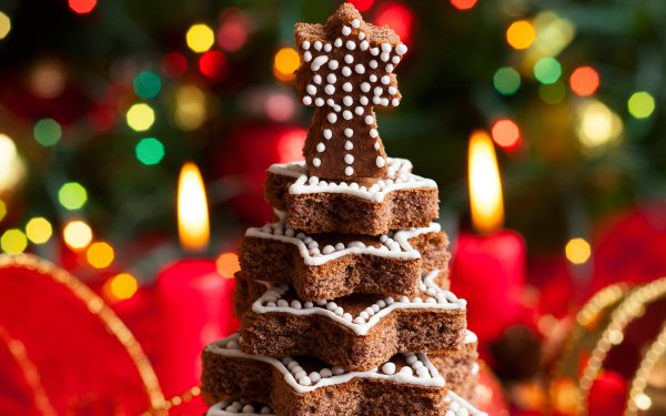 Holiday Christmas Gingerbread Cookie HD Wallpaper | Background Image