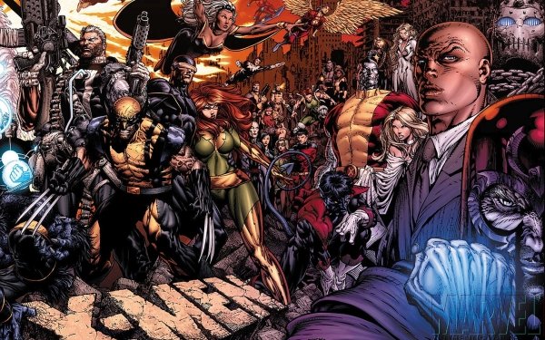 Bande-dessinées X-Men Wolverine Cyclops Nightcrawler Colossus Emma Frost Phoenix Marvel Comics Cable Charles Xavier Jean Grey Jubilee Magneto Dazzler Northstar Forge Storm Longshot Fond d'écran HD | Image