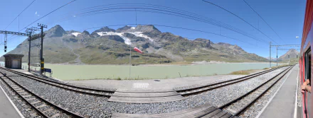 fish eye man made railroad HD Desktop Wallpaper | Background Image