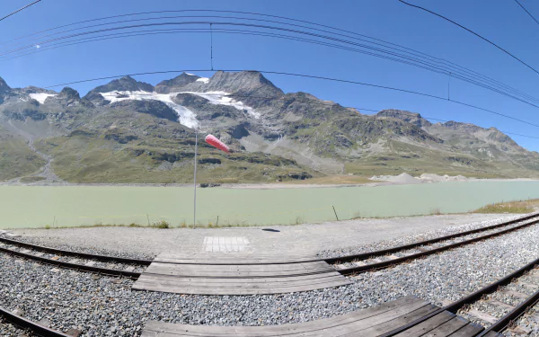 fish eye man made railroad HD Desktop Wallpaper | Background Image