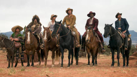 Terry Crews Jorge Garcia Luke Wilson Taylor Lautner Rob Schneider horse Adam Sandler movie The Ridiculous 6 HD Desktop Wallpaper | Background Image