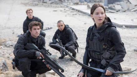Jennifer Lawrence Liam Hemsworth movie The Hunger Games: Mockingjay - Part 2 HD Desktop Wallpaper | Background Image