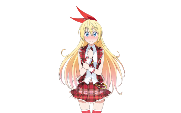 Anime Nisekoi Chitoge Kirisaki Blush Long Hair Blue Eyes Blonde HD Wallpaper | Background Image